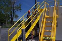 Oil Tank Stairs at Ft. Drum